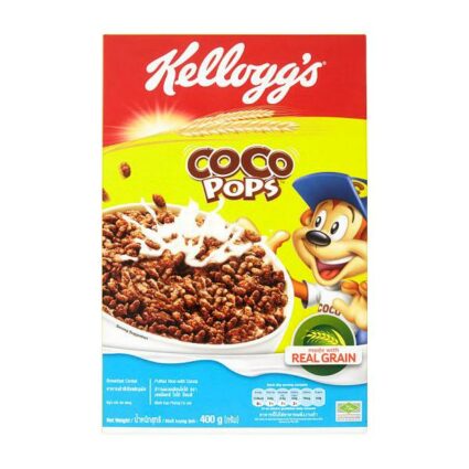 KELLOGG’S COCO POPS PUFFED RICE WITH COCOA BREAKFAST CEREAL