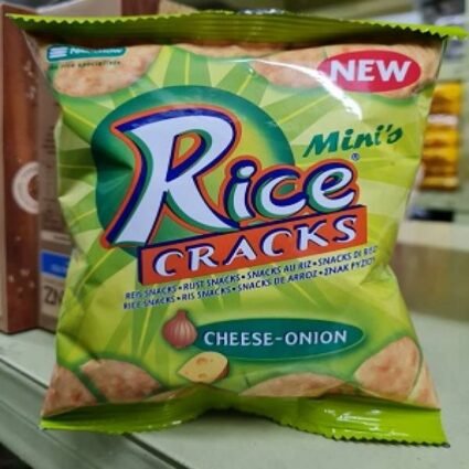 Thin Rice Cracker Cheese & Onion Flavour