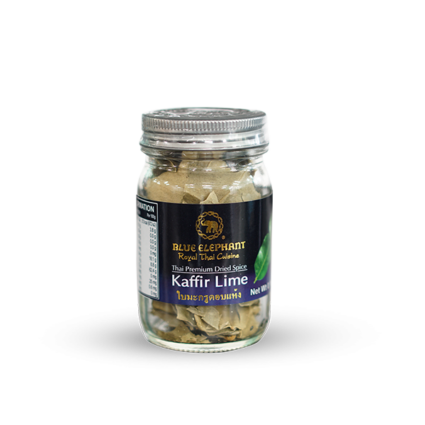 Dried Kaffir Lime Leaves Glass Jar