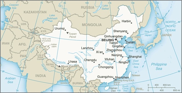 Muslim Friendly Travel Map of China