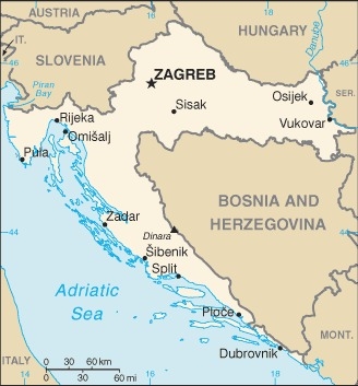 Muslim Friendly Travel Map of Croatia