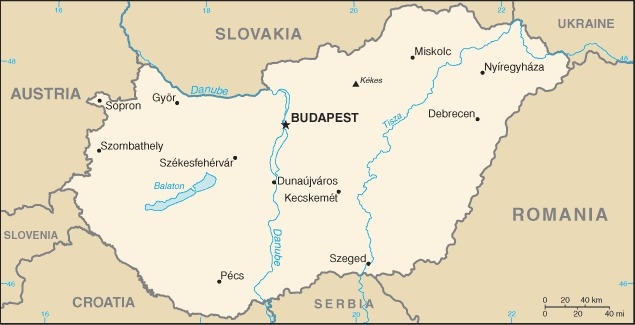 Muslim Friendly Travel Map of Hungary