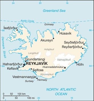 Muslim Friendly Travel Map of Iceland