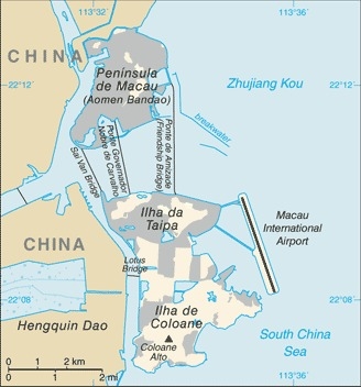 Muslim Friendly Travel Map of Macau