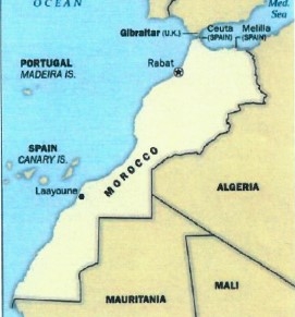 Muslim Friendly Travel Map of Morocco