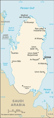 Muslim Friendly Travel Map of Qatar