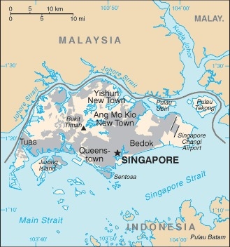 Muslim Friendly Travel Map of Singapore