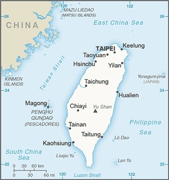 Muslim Friendly Travel Map of Taiwan